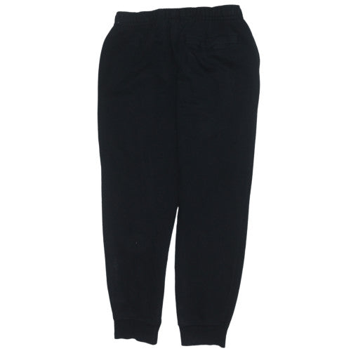 Nike Men's Black Jogger Sweatpants M Adjustable Waist Cotton Blend