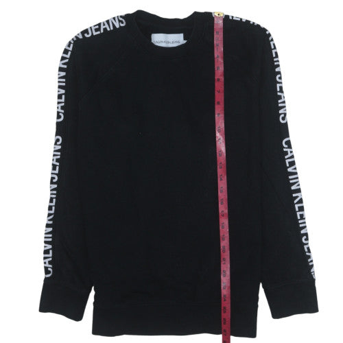 Calvin Klein Jeans Men’s Black Logo Crew Neck Sweatshirt Size L