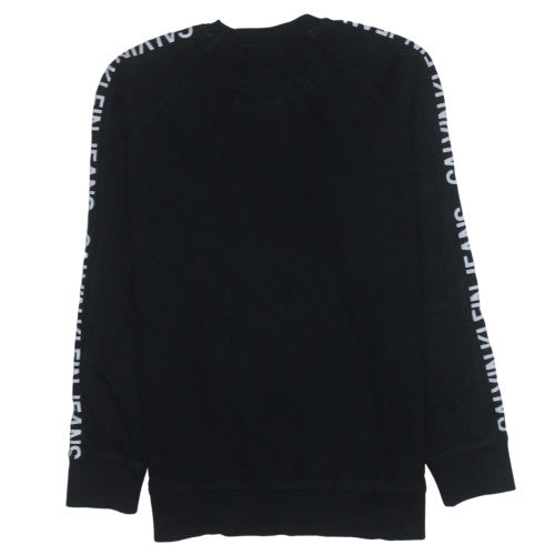 Calvin Klein Jeans Men’s Black Logo Crew Neck Sweatshirt Size L