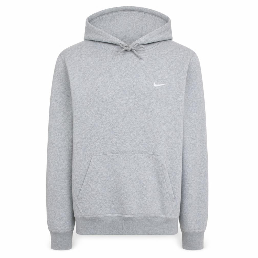 Nike Men's Grey Pullover Hoodie Medium Regular Fit Fleece Sweatshirt