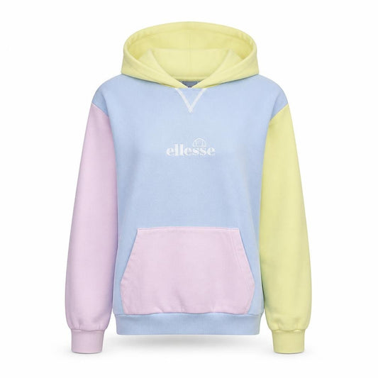 Ellesse Womens Multicoloured Hoodie UK 10 Pastel Pullover Cotton Blend