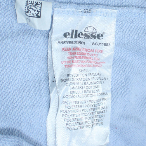 Ellesse Womens Multicoloured Hoodie UK 10 Pastel Pullover Cotton Blend