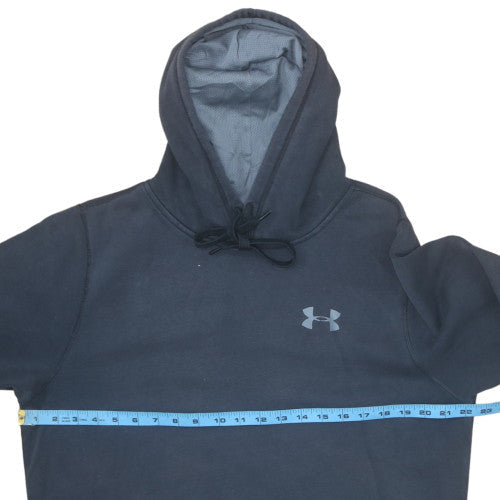 Under Armour Mens Blue Pullover Hoodie Medium Loose Fit Fleece Lined