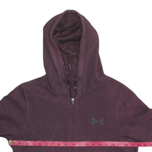 Under Armour Men's Purple Full Zip Hoodie Size S Fleece Sportswear