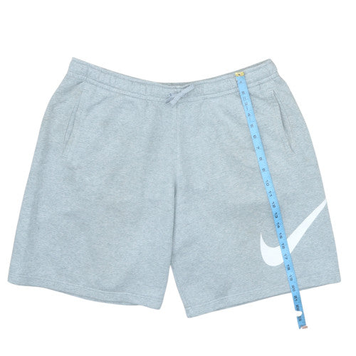 Nike Men's Grey XXL Sweat Shorts Fleece Athletic Drawstring