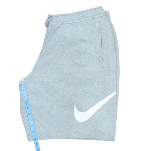 Nike Men's Grey XXL Sweat Shorts Fleece Athletic Drawstring