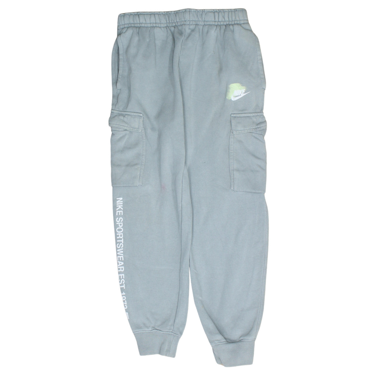 Nike Men's Grey Cargo Jogger Trousers Size S Regular Fit
