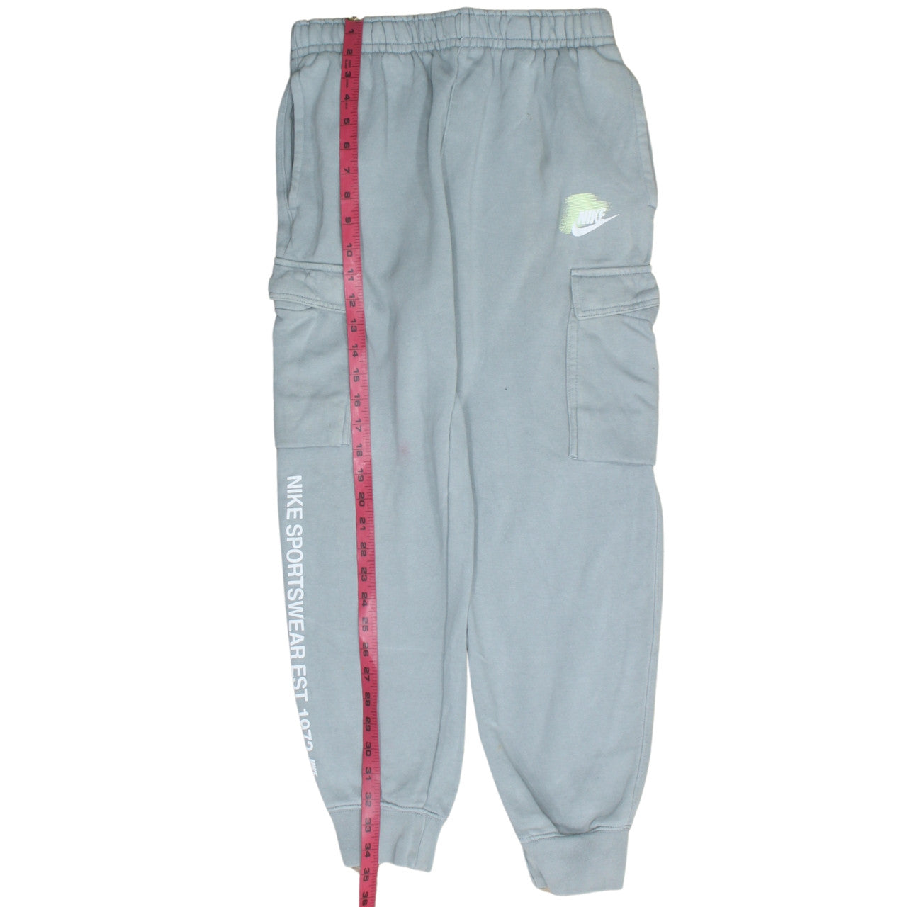 Nike Men's Grey Cargo Jogger Trousers Size S Regular Fit