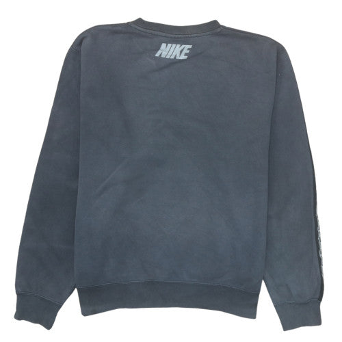 Nike Men's Grey Crew Neck Logo Sweatshirt M Regular Fit
