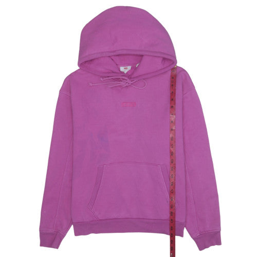 Levi's Womens Pink Pullover Hoodie Medium Cotton Casual
