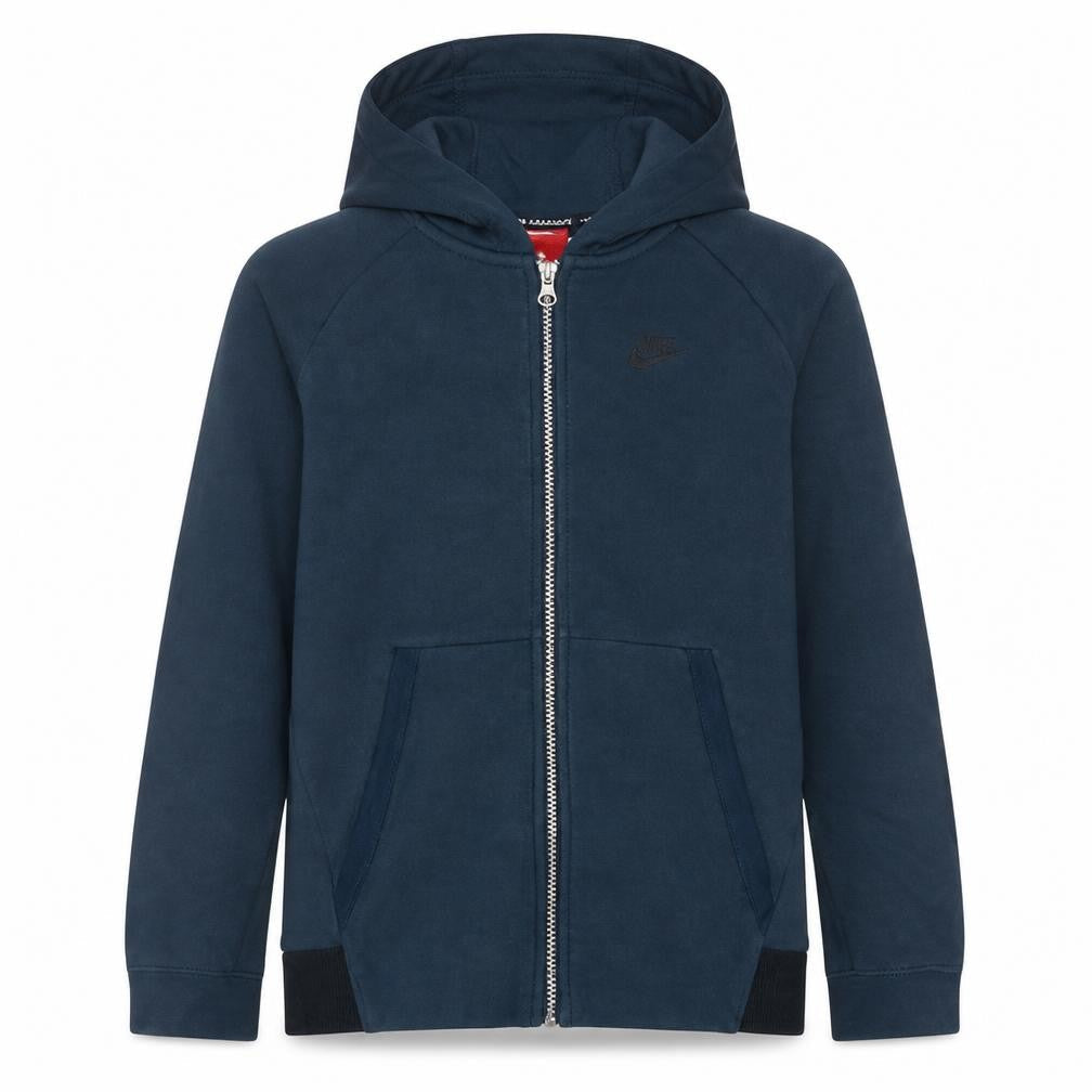 Nike Air Max Boys Blue Full Zip Hoodie Size L 12-13 Years