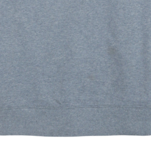 FILA Men's Grey Embroidered Logo Pullover Sweatshirt M