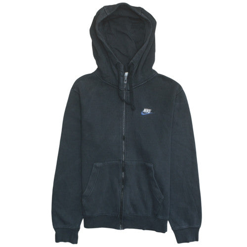 Nike Men's Black XS Full Zip Hoodie with Logo
