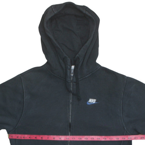 Nike Men's Black XS Full Zip Hoodie with Logo