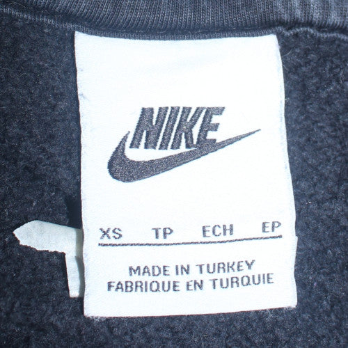 Nike Men's Black XS Full Zip Hoodie with Logo