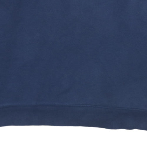 Reebok Men's Blue Pullover Sweatshirt M Crew Neck Fleece