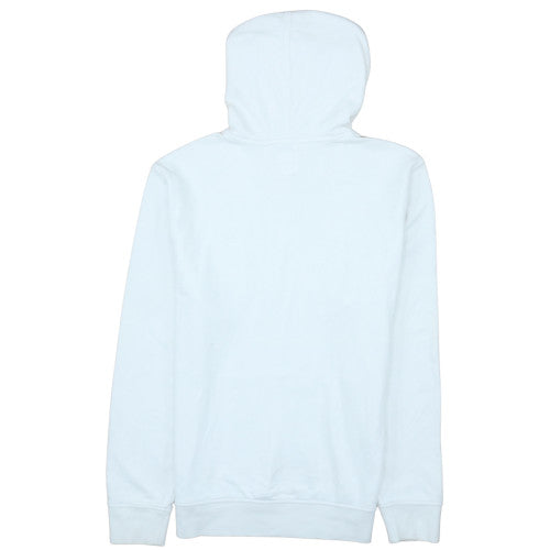 GAP Women White Small Pullover Hoodie 77% Cotton Logo Sweatshirt