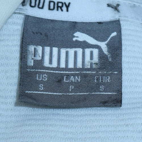 Puma Men's White Pullover Hoodie Size S Sports Knit Long Sleeve