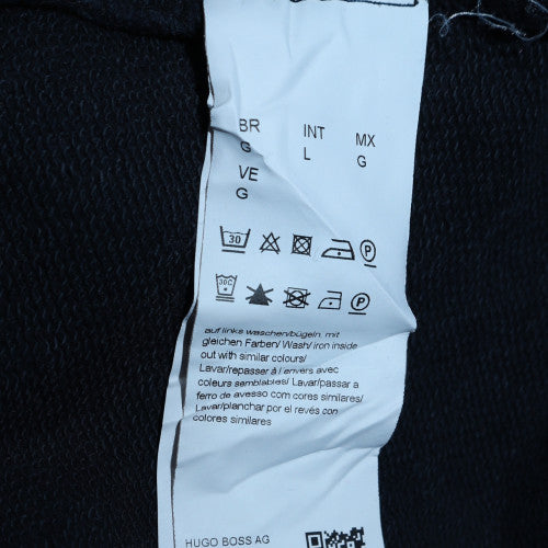 Hugo Boss Mens Navy Sweatshirt L Crew Neck Cotton BOSS Orange