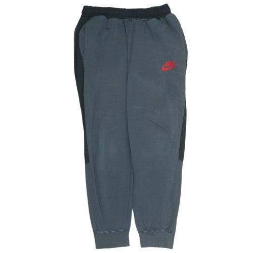 Nike Mens Grey Jogger Sweatpants M Elastic Waist Fleece Trousers