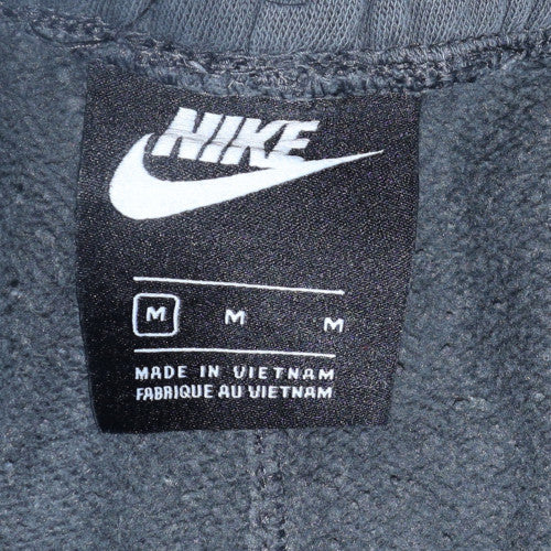 Nike Mens Grey Jogger Sweatpants M Elastic Waist Fleece Trousers
