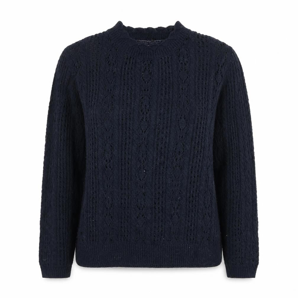 FatFace Women’s Blue Cable-Knit Pullover Jumper UK 10