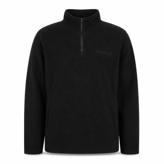 McKenzie Men's Black Fleece 1/4 Zip Pullover Sweatshirt Size M