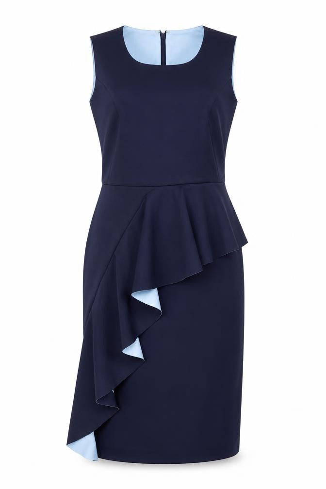 Issa London Women’s Blue Knee Length Sheath Dress Size 16