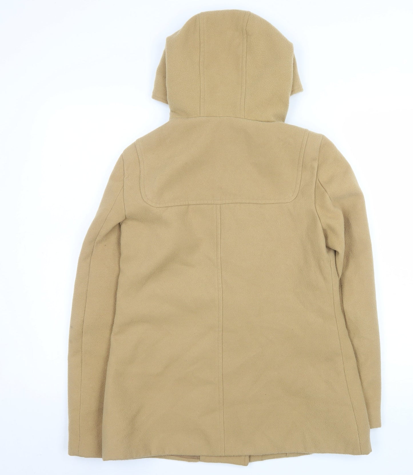 Atmosphere Women Beige Hooded Toggle Duffle Coat Size 8