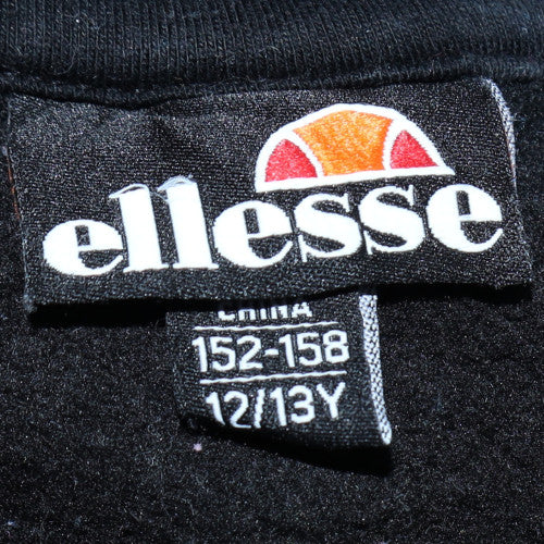 Ellesse Boys Black Crew Neck Pullover Sweatshirt 12-13 Years
