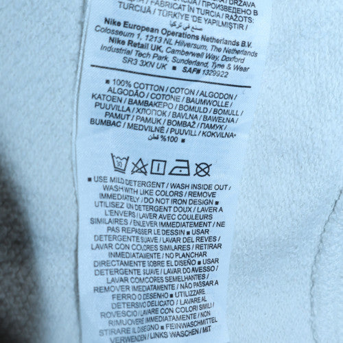 Nike Women White Pullover Hoodie Small Standard Fit Cotton Logo Sportswear