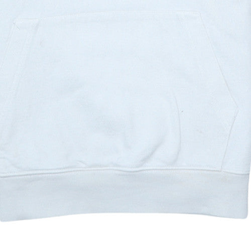 Nike Women White Pullover Hoodie Small Standard Fit Cotton Logo Sportswear