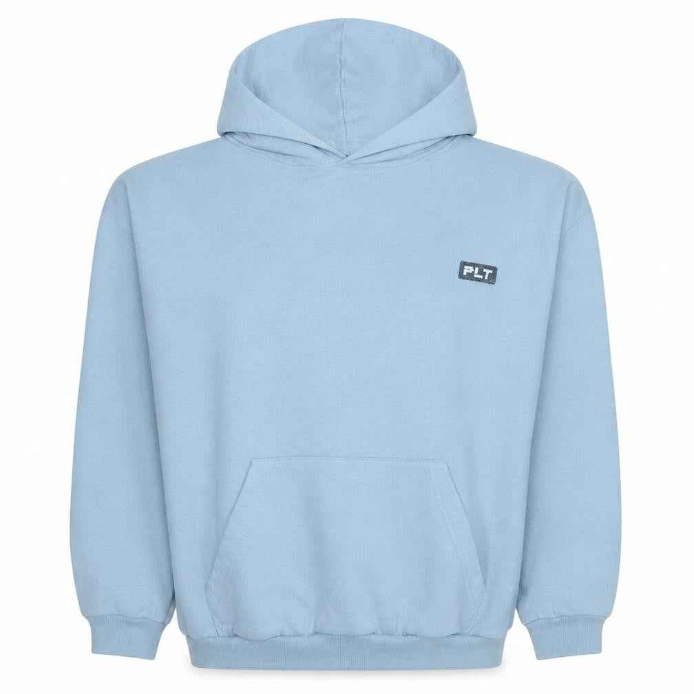 PRETTYLITTLETHING Women’s Blue Pullover Hoodie Size 10 Cotton Blend