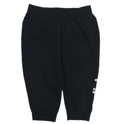 Adidas Womens Black L Jogger Sweatpants Elastic Waist Pockets