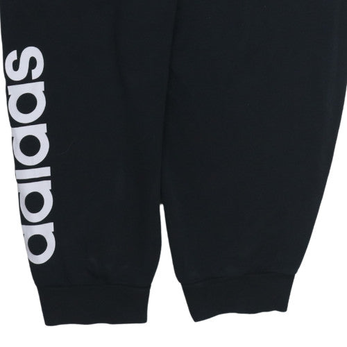 Adidas Womens Black L Jogger Sweatpants Elastic Waist Pockets