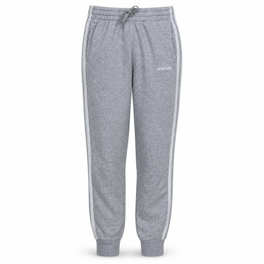 Adidas Womens Grey XS Track Pants Elastic Waist Side Stripe