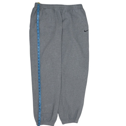 Nike Men's Grey XL Fleece Sweatpants Elastic Waist Activewear Trousers