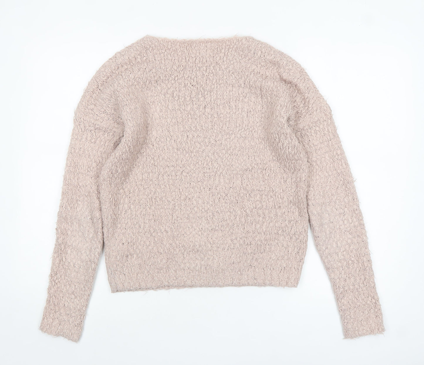 New Look Women Beige Chunky Knit Crew Neck Jumper Size S