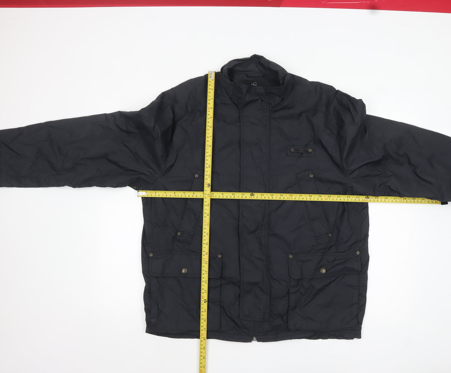 Teddy Smith Men's Black XL Full Zip Polyamide Casual Jacket