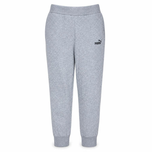 Puma Women's Grey Jogger Sweatpants S Regular Fit Fleece Activewear