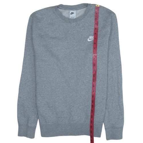 Nike Men's Grey Crew Neck Pullover Sweatshirt Size S