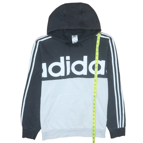 adidas Men's Black Pullover Hoodie L Sports Graphic Logo
