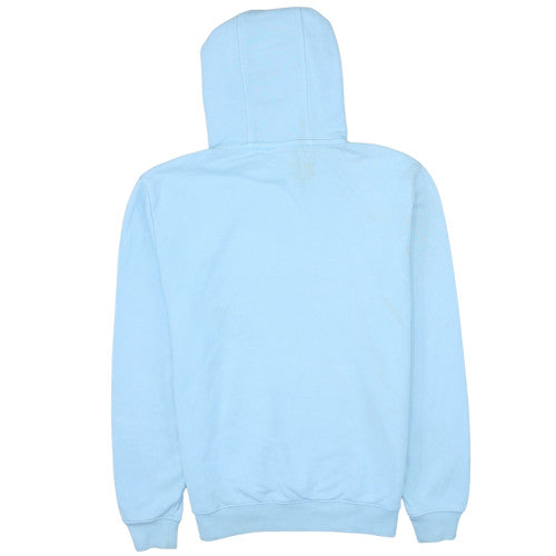 Napapijri Men's Blue Pullover Hoodie Size M Graphic Logo Fleece