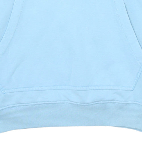 Napapijri Men's Blue Pullover Hoodie Size M Graphic Logo Fleece