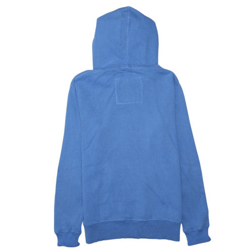 Superdry Men's Blue Pullover Hoodie Medium Vintage Logo