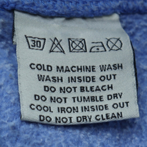 Superdry Men's Blue Pullover Hoodie Medium Vintage Logo