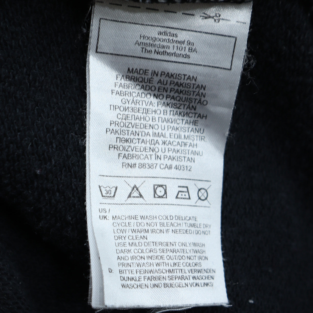 Adidas Womens Black Crew Neck Long Sleeve Logo Pullover Sweatshirt UK 16