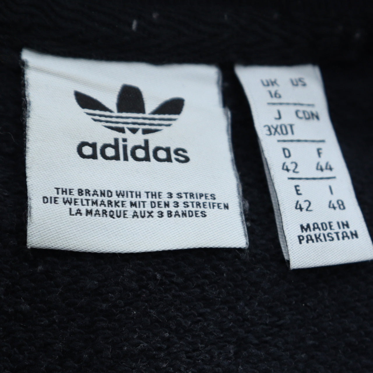 Adidas Womens Black Crew Neck Long Sleeve Logo Pullover Sweatshirt UK 16