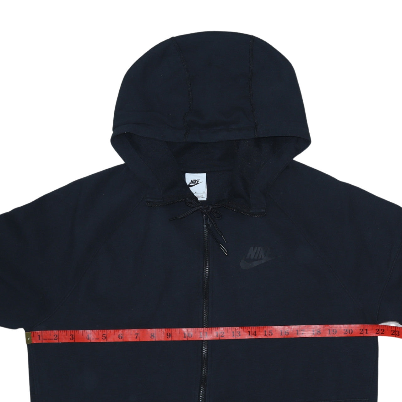 Nike Men's Black Full Zip Hoodie Size M Cotton Blend Sportswear