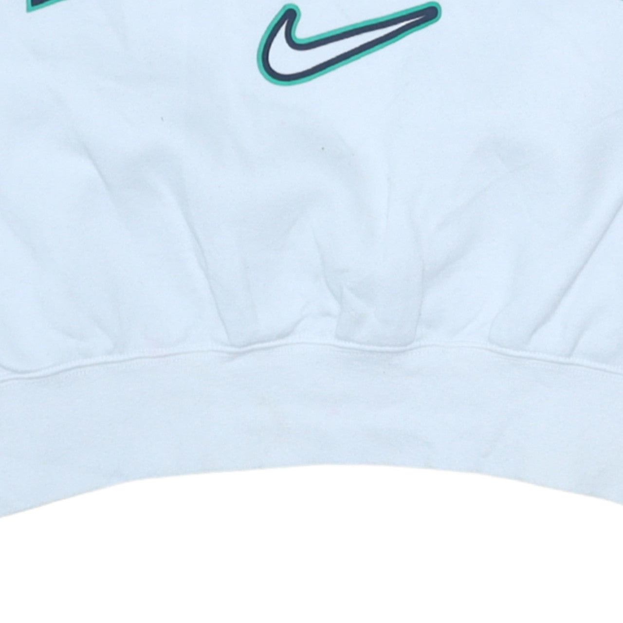 Nike Teens White Pullover Sweatshirt L 146-156cm Logo Crew Neck